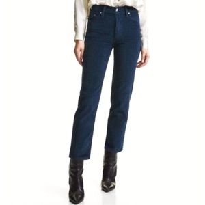 Aritzia Denim Forum Arlo High Rise Straight corduroy